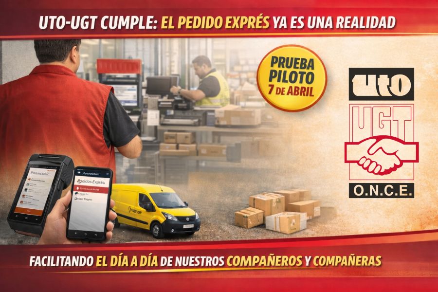 UTO-UGT cumple: el Pedido Exprés ya es una realidad
