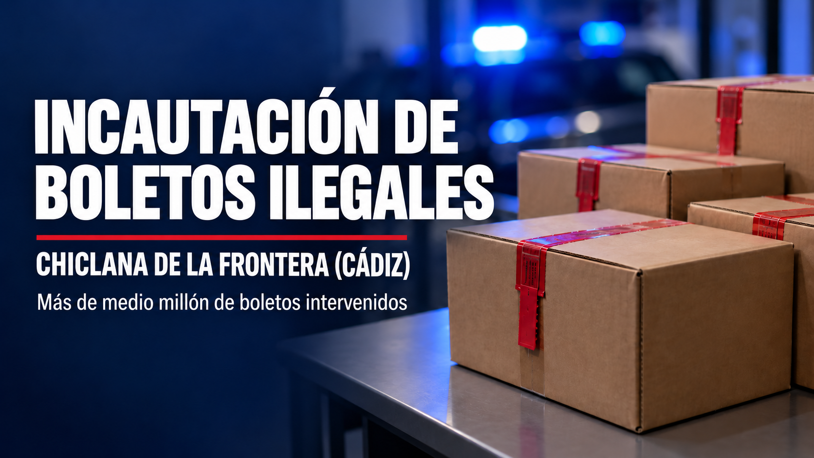 Intervenidos más de medio millón de boletos de lotería ilegal en Chiclana de la Frontera