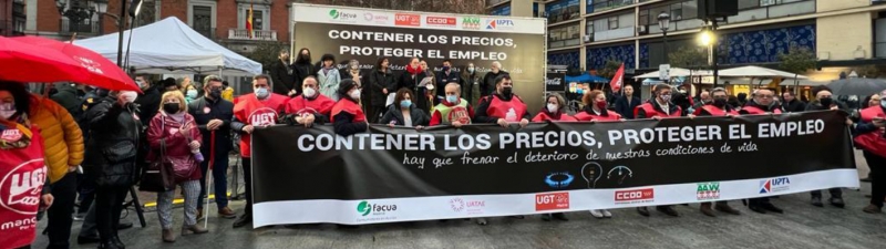 UTO-UGT se moviliza en toda España para exigir a la UE que regule los precios y proteja el empleo