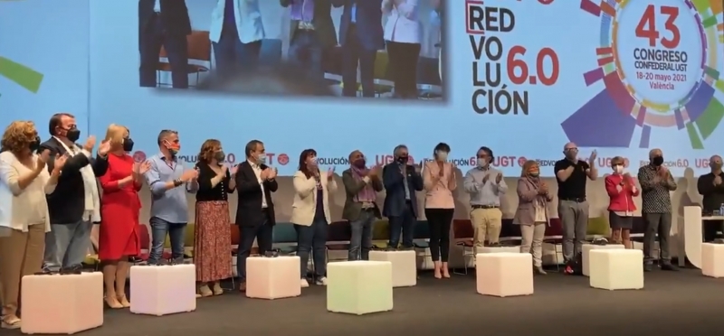 Respaldo contundente del Congreso a la reelección de Pepe Álvarez como Secretario General de UGT y a su ejecutiva.