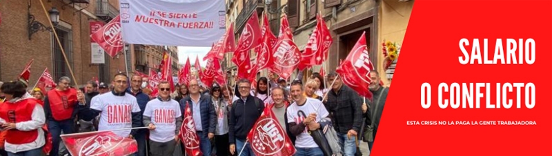 UTO-UGT participa en la gran movilización convocada por los dos principales sindicatos del país
