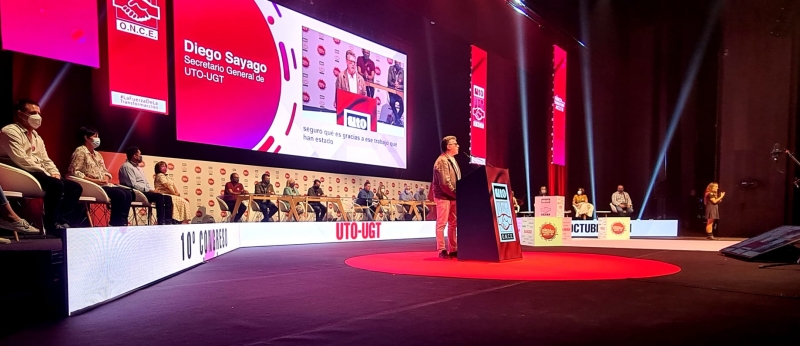 image Diego Sayago, Secretario General de UTO-UGT, interviene en 10º Congreso